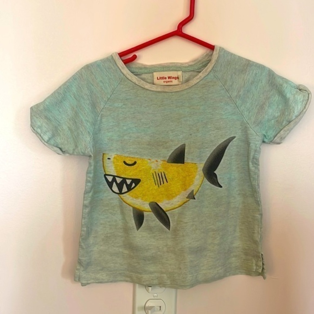 Lemon shark organic boys tee